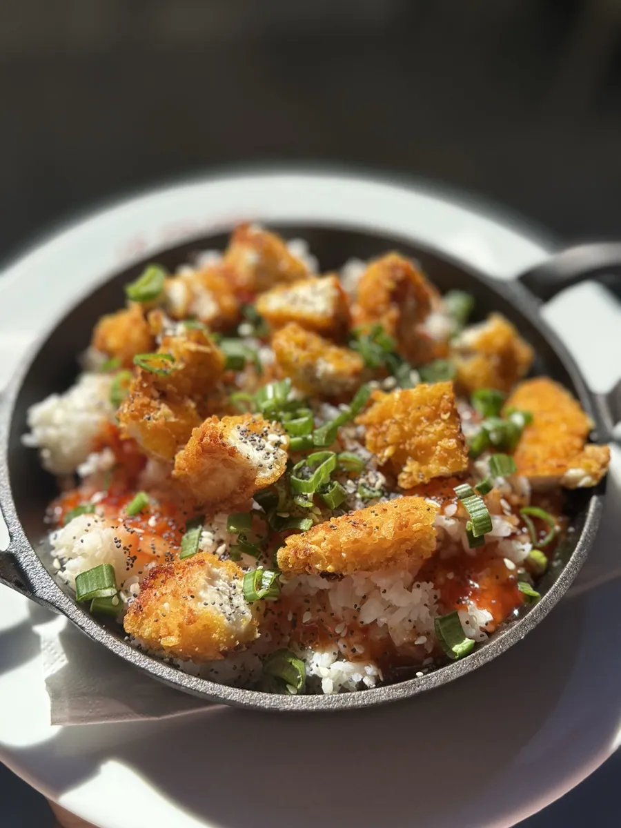 Cocotte de poulet croustillant servie au déjeuner au Cristal